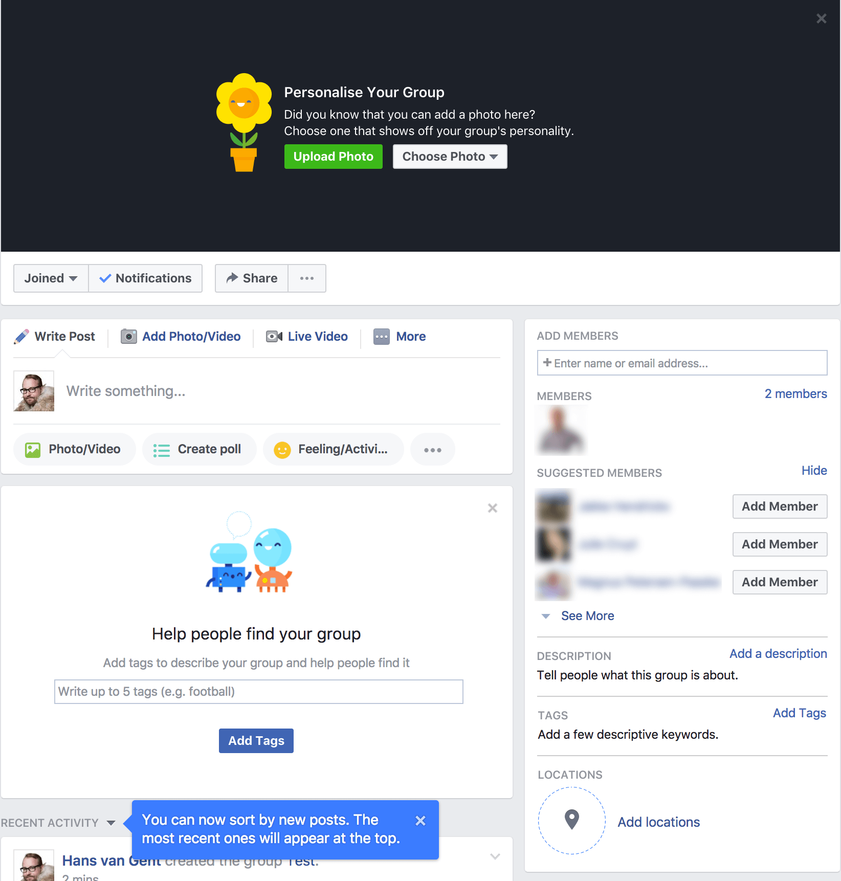 Finalising Your Facebook Group setup