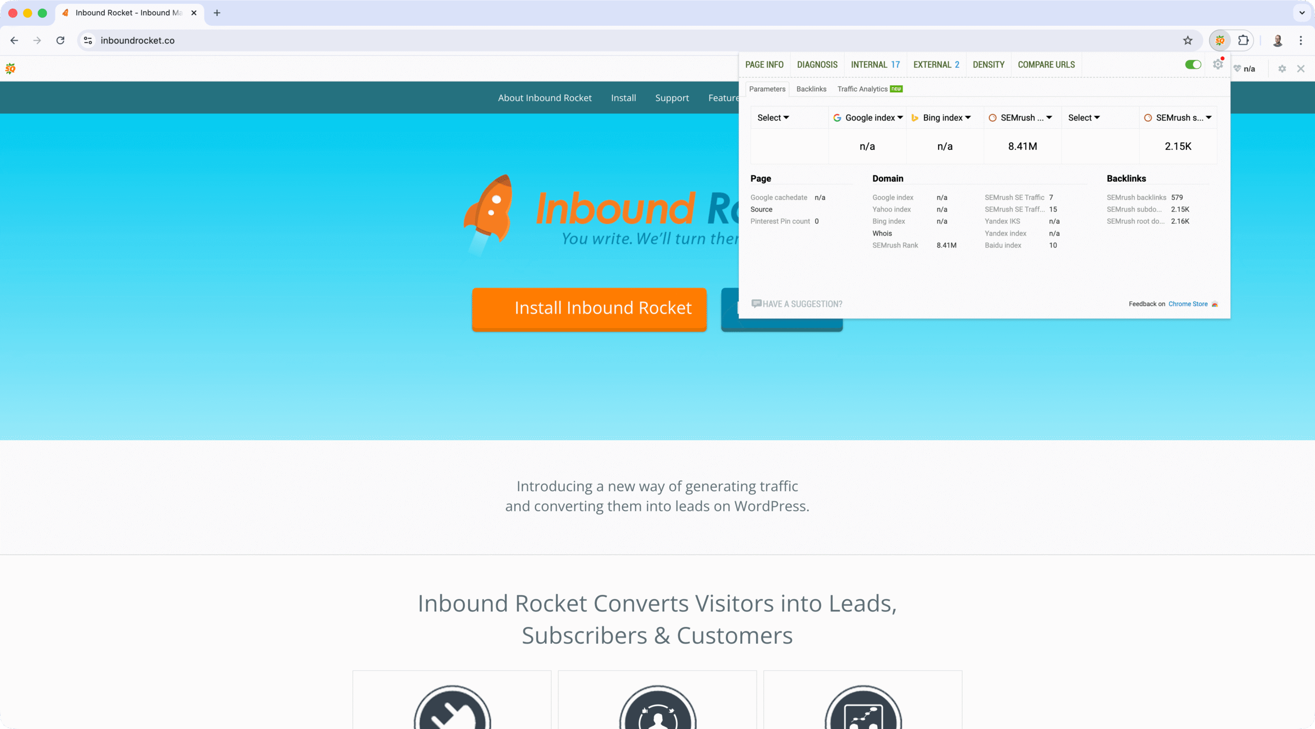 SEOQuake - Chrome Extension