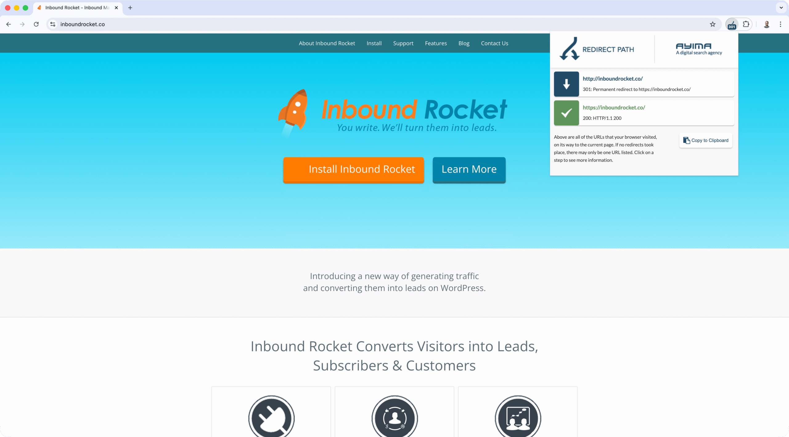 Redirect Path Browser Extension